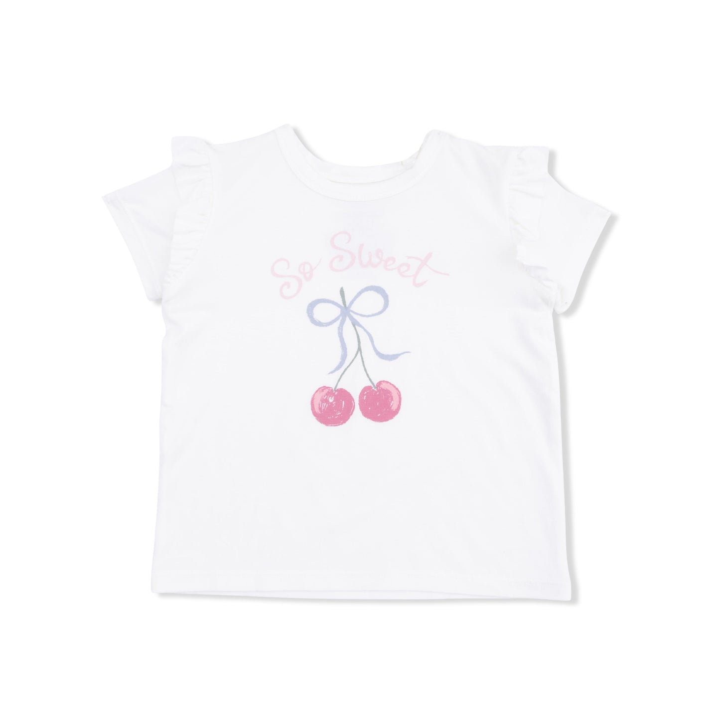 Sweet Bow Cherries - Ruffle Tee - Hello Baby Apparel