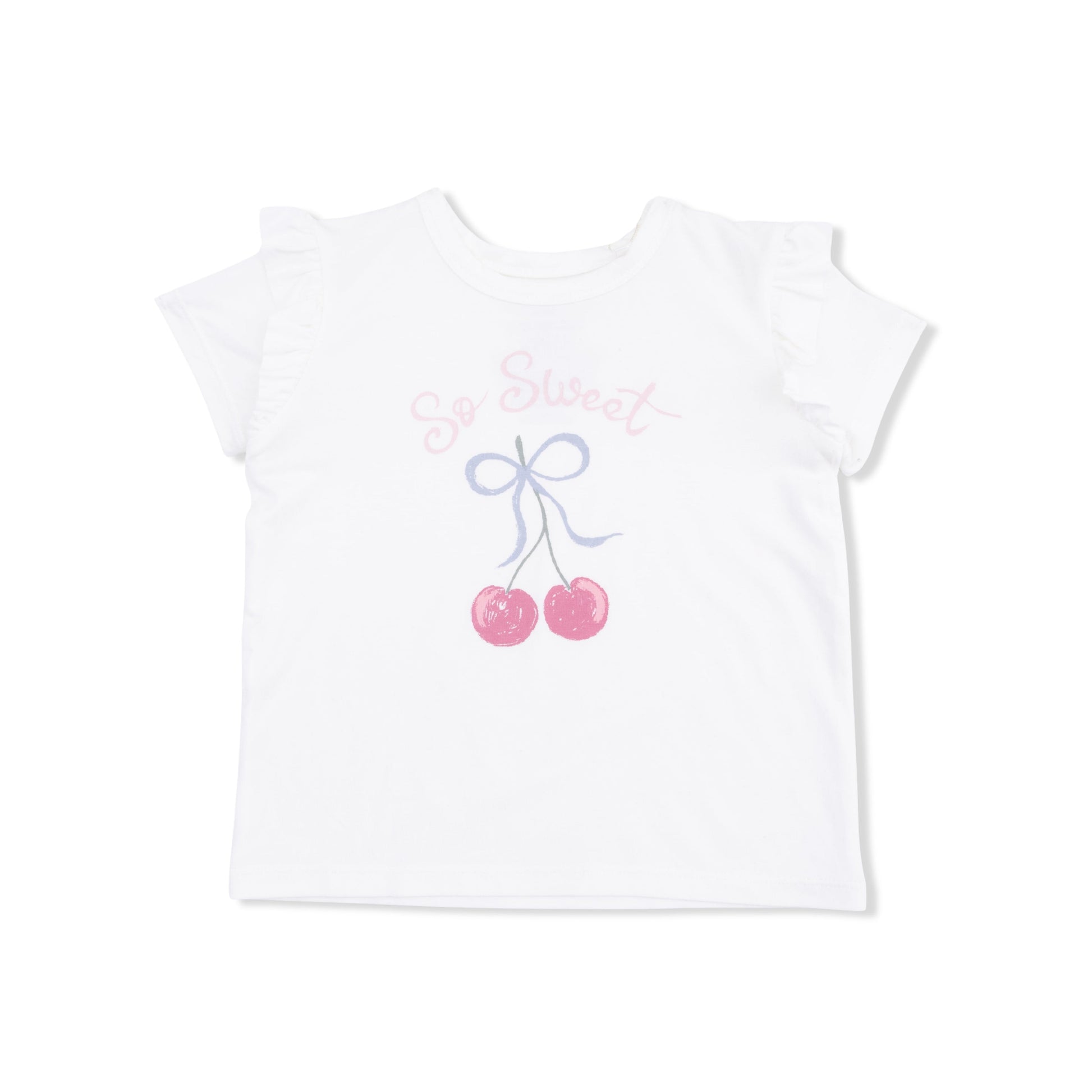 Sweet Bow Cherries - Ruffle Tee - Hello Baby Apparel