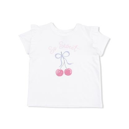 Sweet Bow Cherries - Ruffle Tee - Hello Baby Apparel