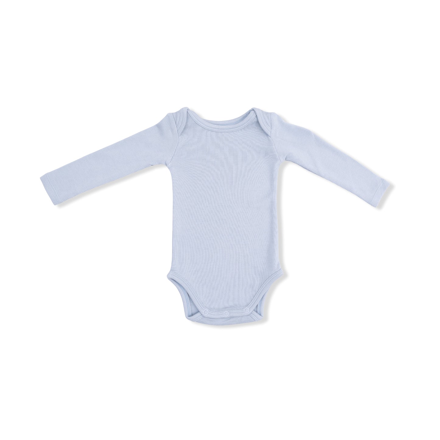 Solid Niagara Mist Rib - Long Sleeve Bodysuit - Hello Baby Apparel