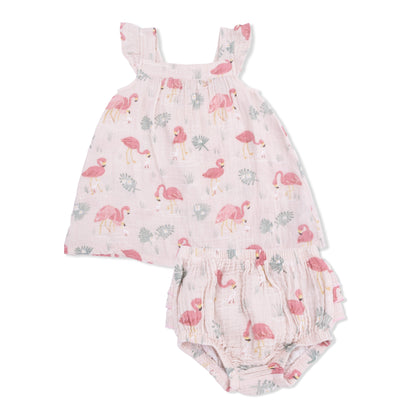 Flamingos - Sundress & Bloomer - Hello Baby Apparel