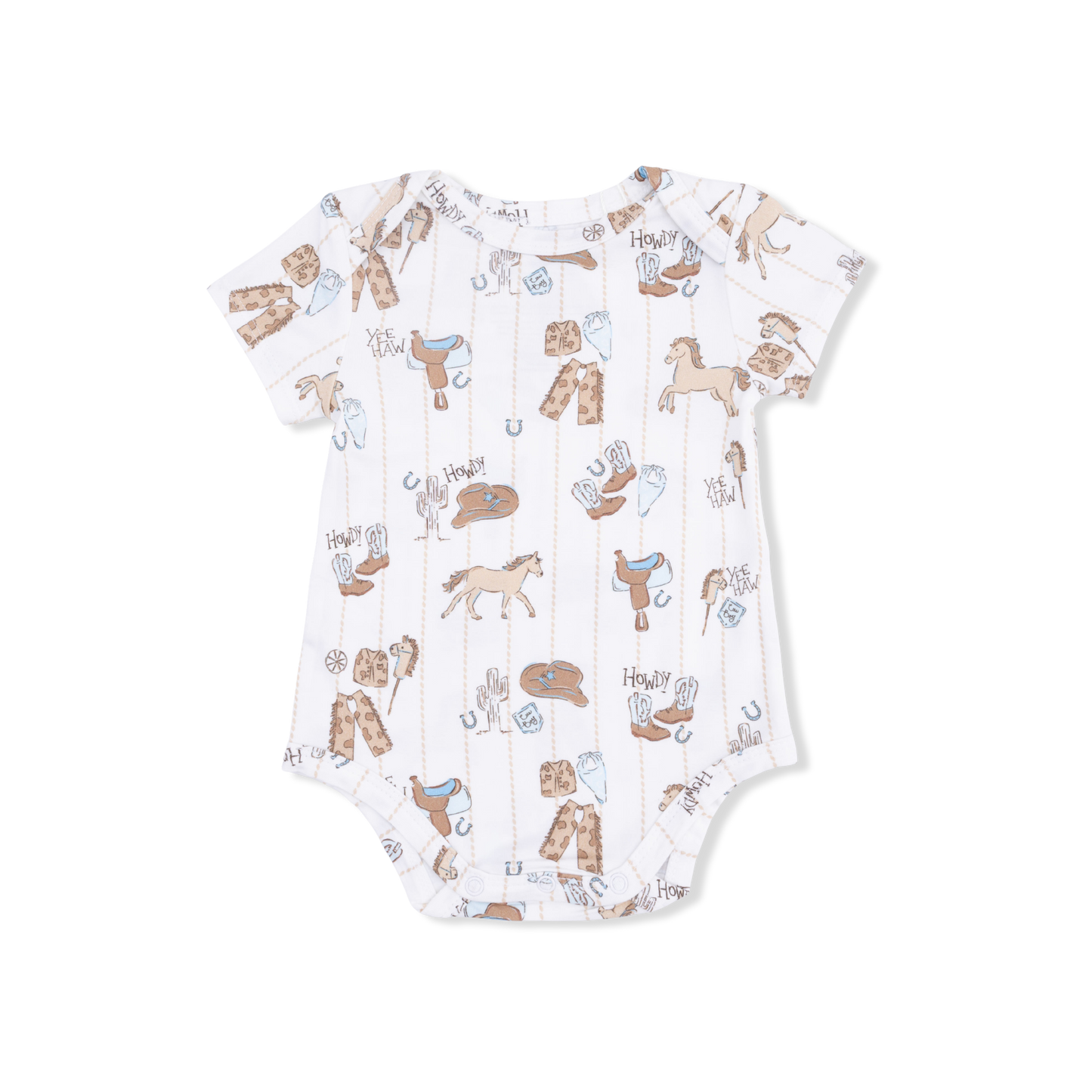 Cowboy Nursery - Short Sleeve Bodysuit - Hello Baby Apparel