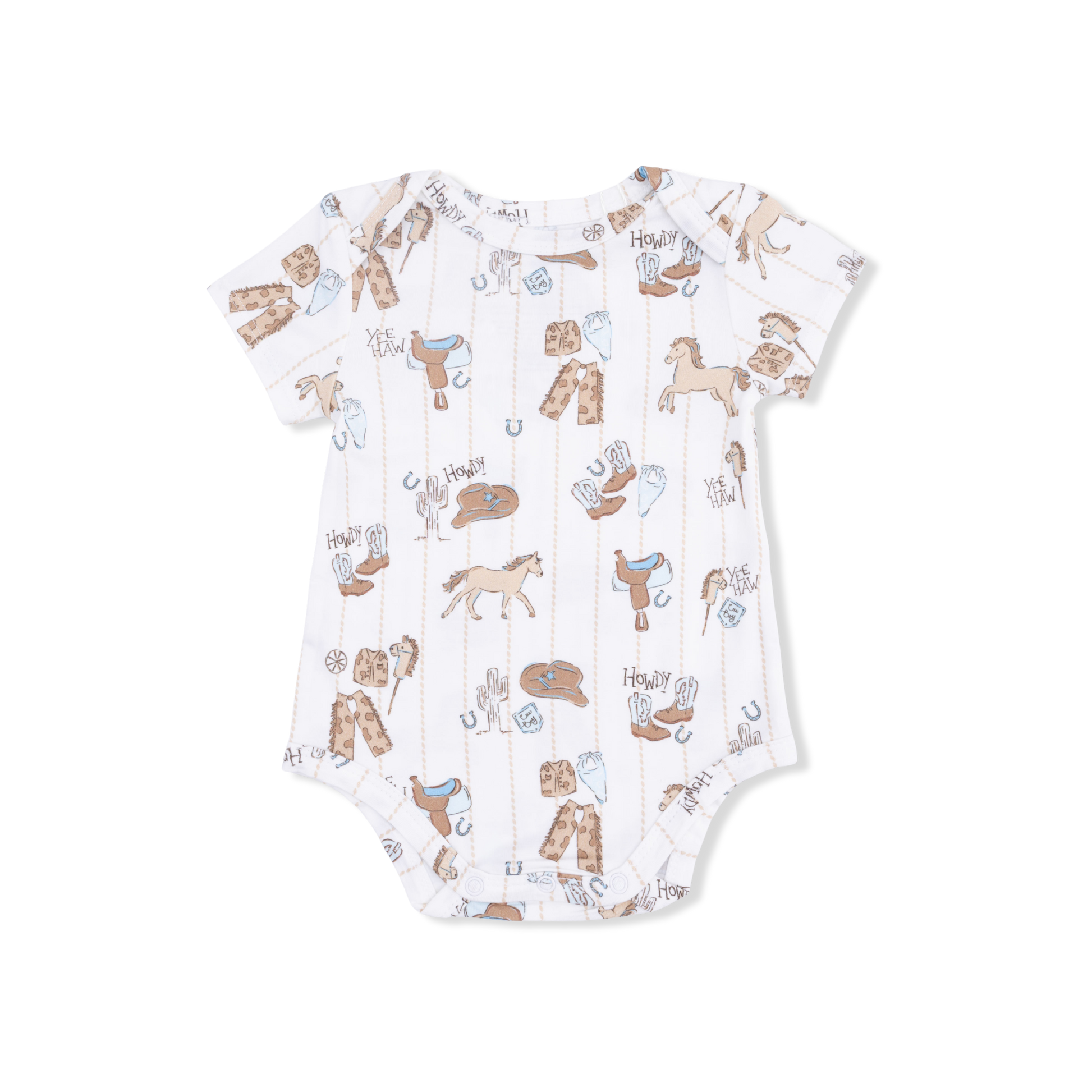 Cowboy Nursery - Short Sleeve Bodysuit - Hello Baby Apparel