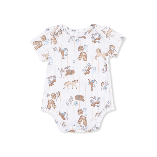 Cowboy Nursery - Short Sleeve Bodysuit - Hello Baby Apparel