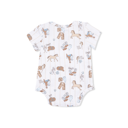 Cowboy Nursery - Short Sleeve Bodysuit - Hello Baby Apparel
