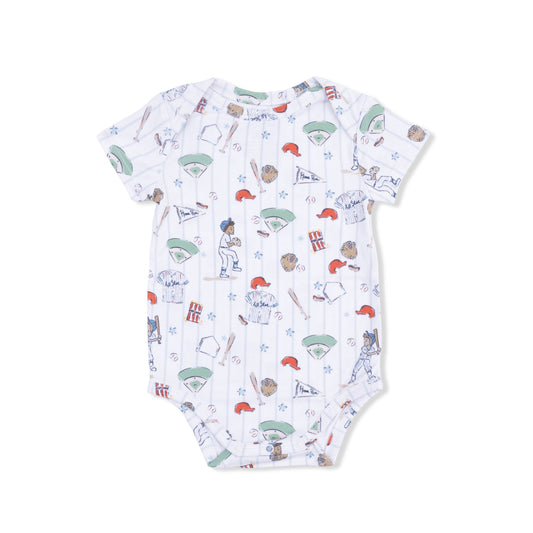 Home Run Baseball - Short Sleeve Bodysuit - Hello Baby Apparel