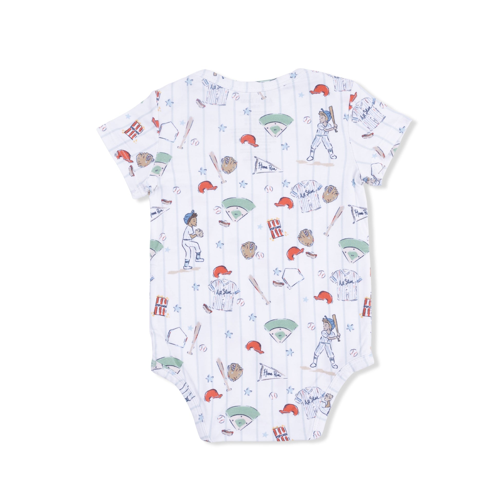 Home Run Baseball - Short Sleeve Bodysuit - Hello Baby Apparel