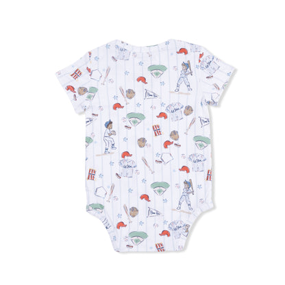 Home Run Baseball - Short Sleeve Bodysuit - Hello Baby Apparel