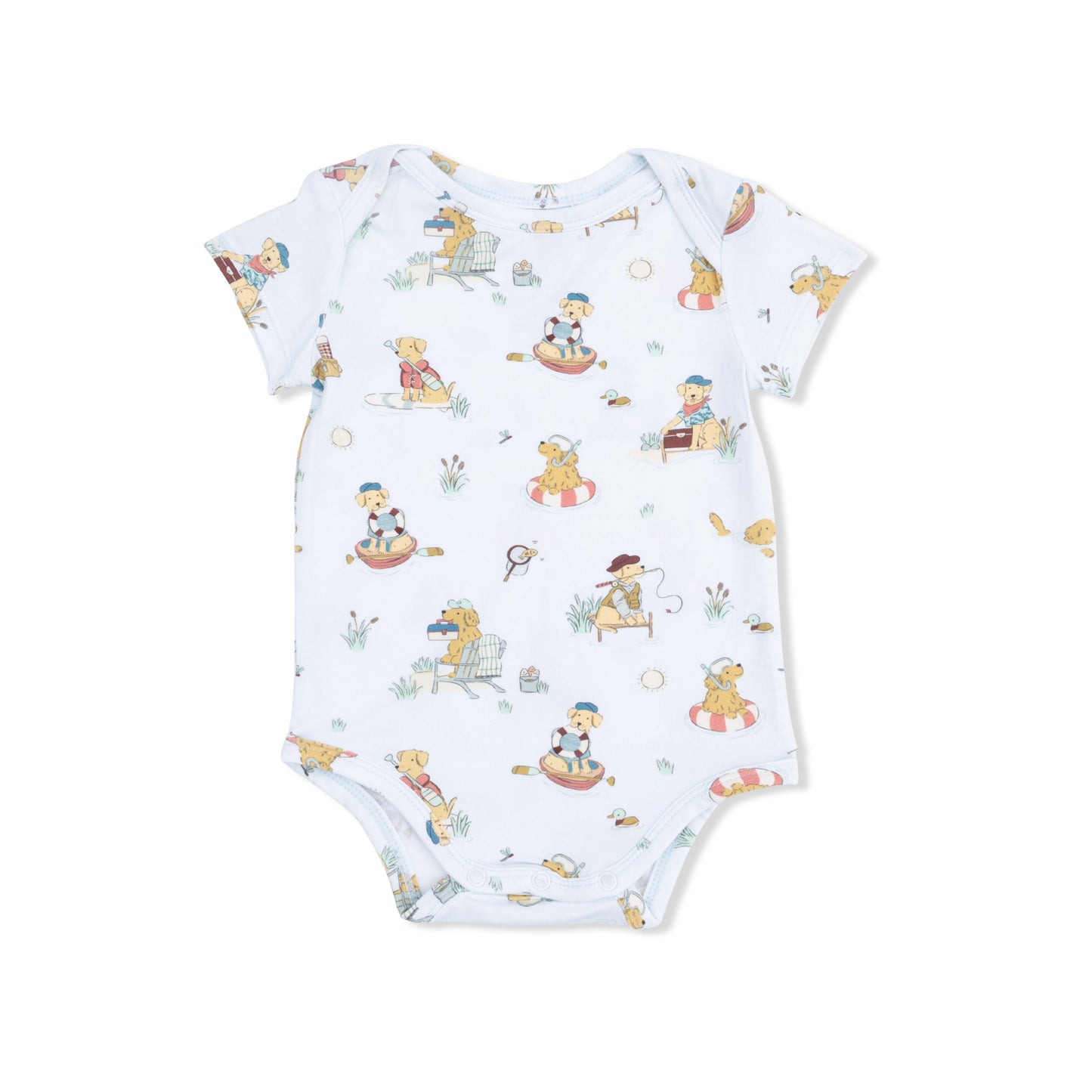 Lake Buddy Dogs - Short Sleeve Bodysuit - Hello Baby Apparel
