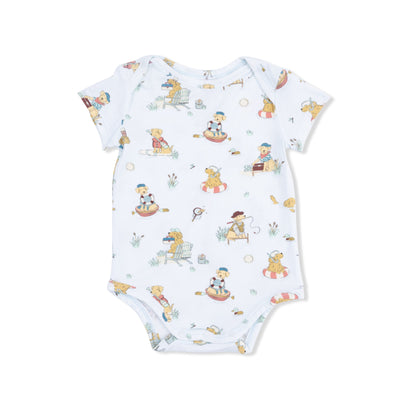 Lake Buddy Dogs - Short Sleeve Bodysuit - Hello Baby Apparel