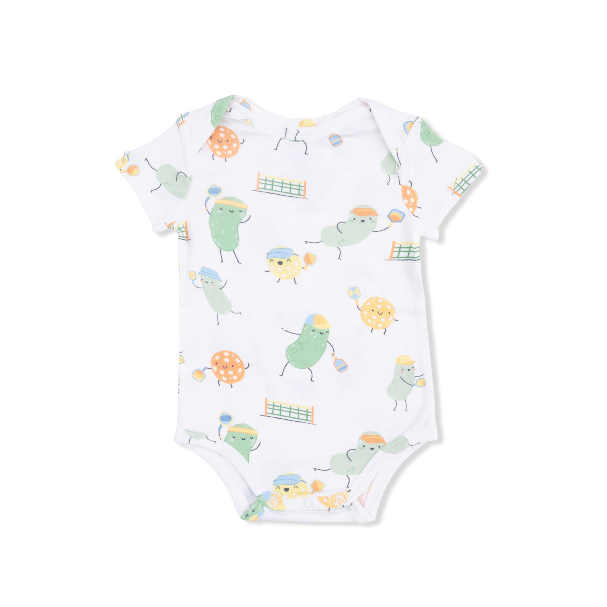 Pickles Playing Pickleball - Short Sleeve Bodysuit - Hello Baby Apparel