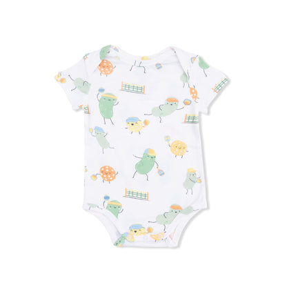 Pickles Playing Pickleball - Short Sleeve Bodysuit - Hello Baby Apparel