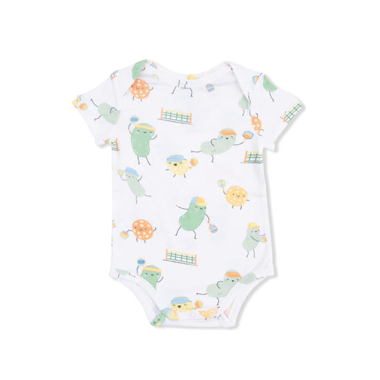 Pickles Playing Pickleball - Short Sleeve Bodysuit - Hello Baby Apparel