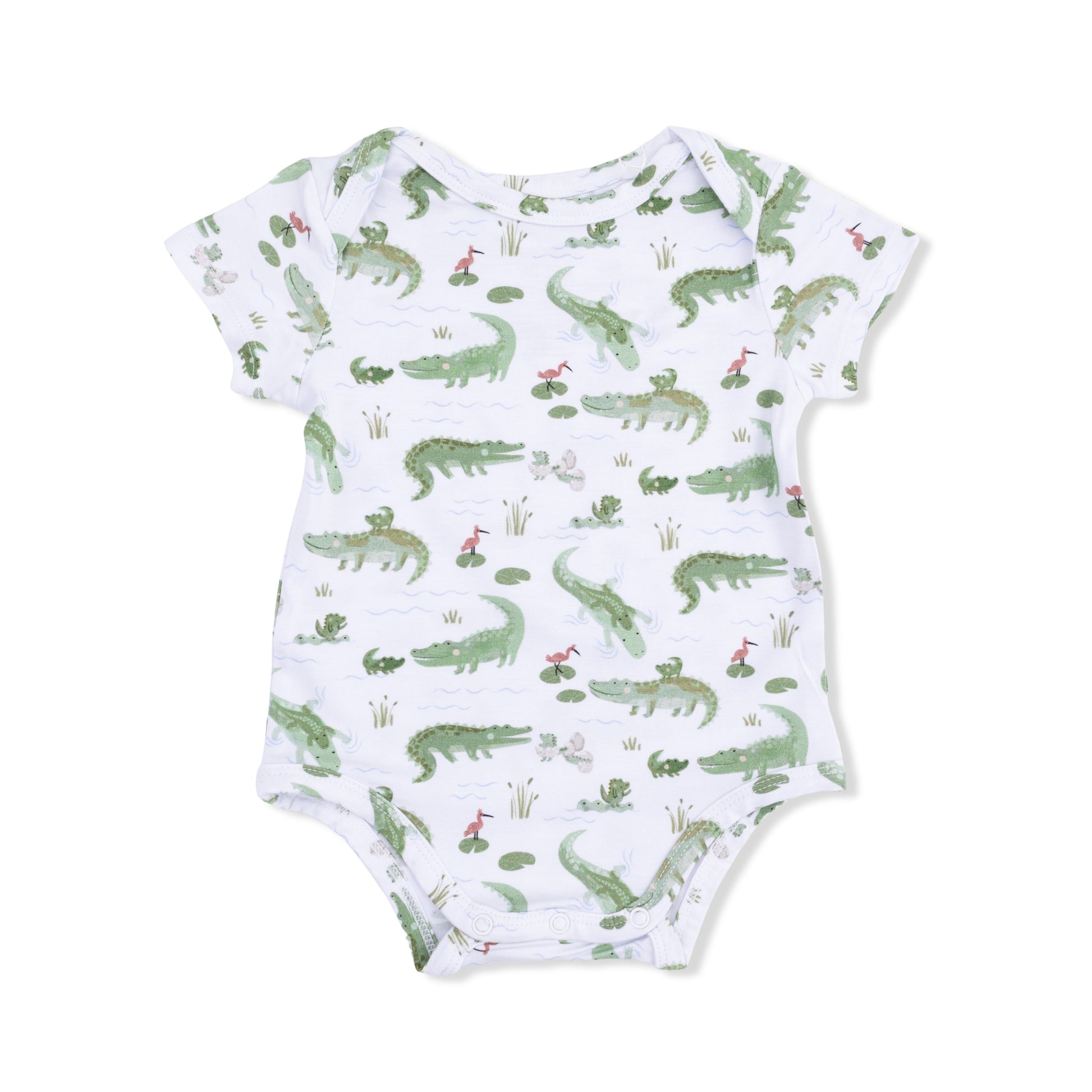 Crayon Alligators - Short Sleeve Bodysuit - Hello Baby Apparel