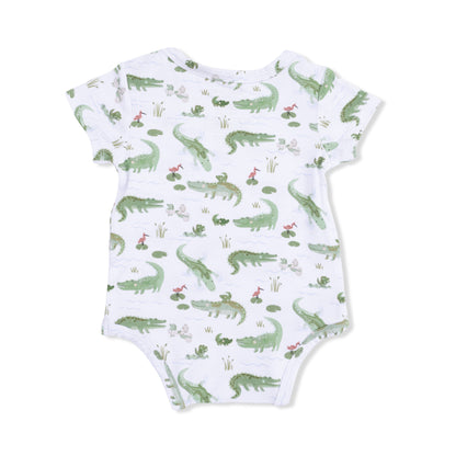 Crayon Alligators - Short Sleeve Bodysuit - Hello Baby Apparel