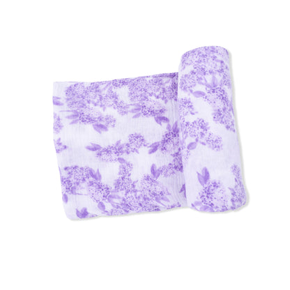 Lilac Floral - Swaddle Blanket - Hello Baby Apparel