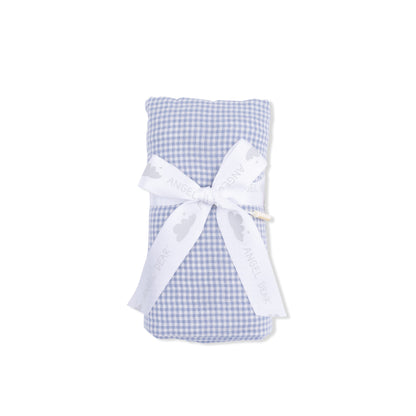 Micro Gingham Blue Blizzard - Swaddle Blanket - Hello Baby Apparel