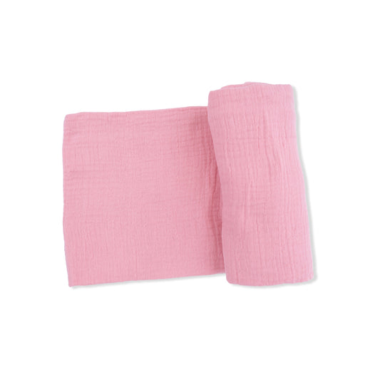 Solid Muslin Poignant Pink - Swaddle Blanket - Hello Baby Apparel