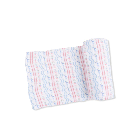 Tulip Stripe - Swaddle Blanket - Hello Baby Apparel