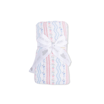 Tulip Stripe - Swaddle Blanket - Hello Baby Apparel
