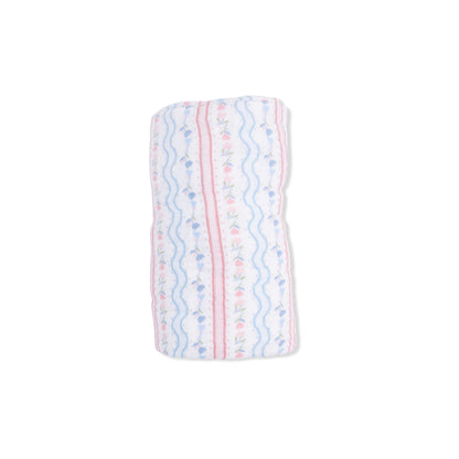 Tulip Stripe - Swaddle Blanket - Hello Baby Apparel