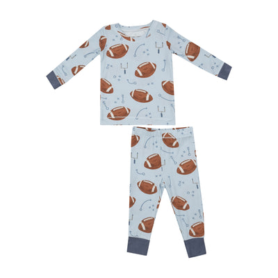 Angel Dear || Footballs Blue Long Sleeve Loungewear Set