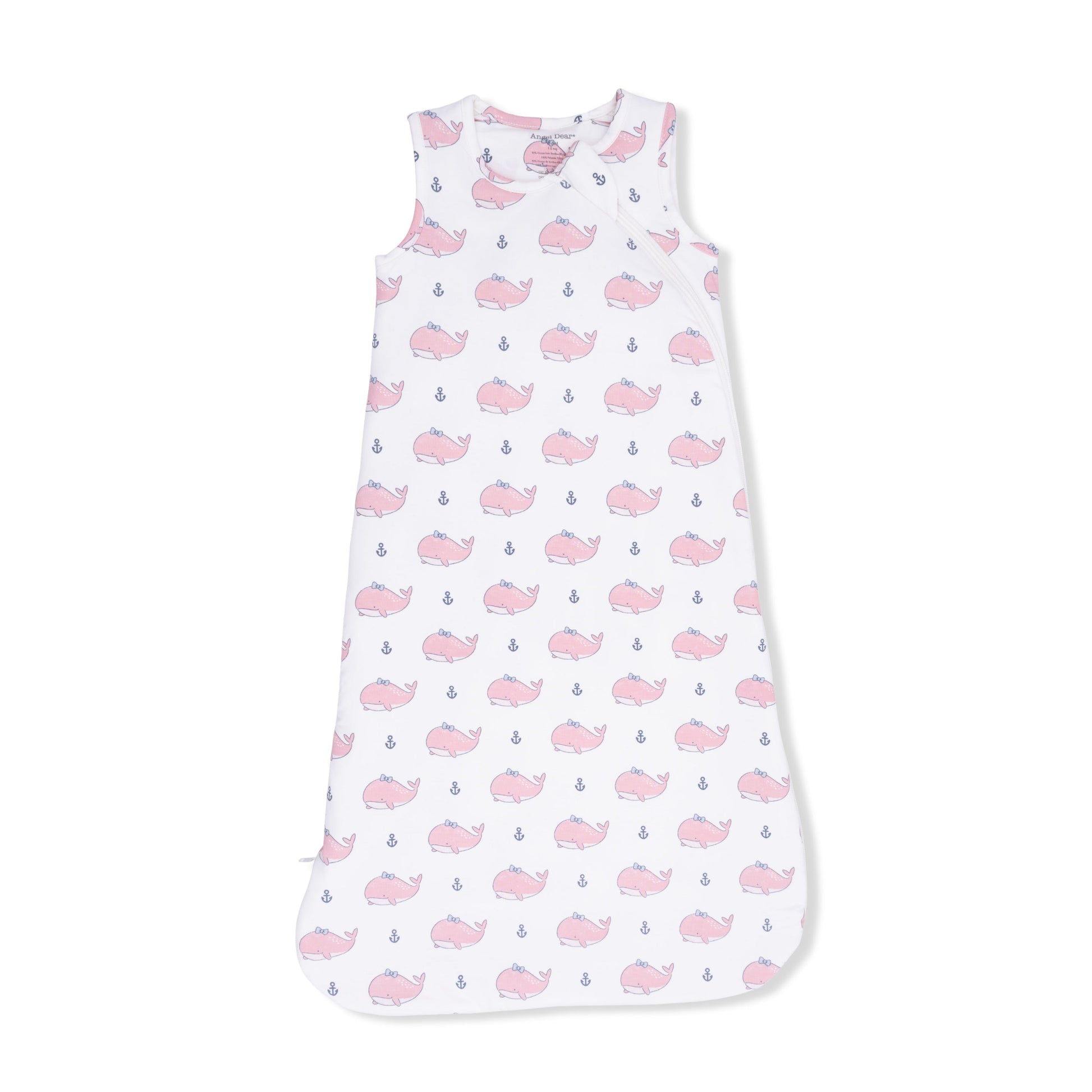 Bubbly Whale with Bow Pink - Sleep Bag - Hello Baby Apparel