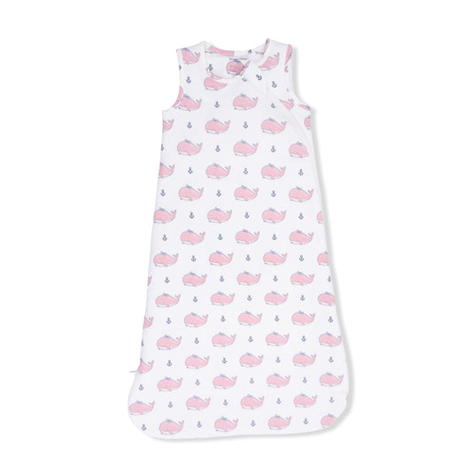 Bubbly Whale with Bow Pink - Sleep Bag - Hello Baby Apparel