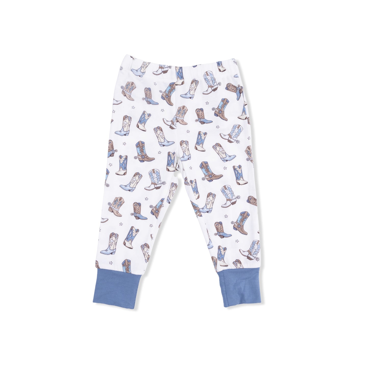 Cowboy Boots - Short Sleeve Loungewear Set - Hello Baby Apparel