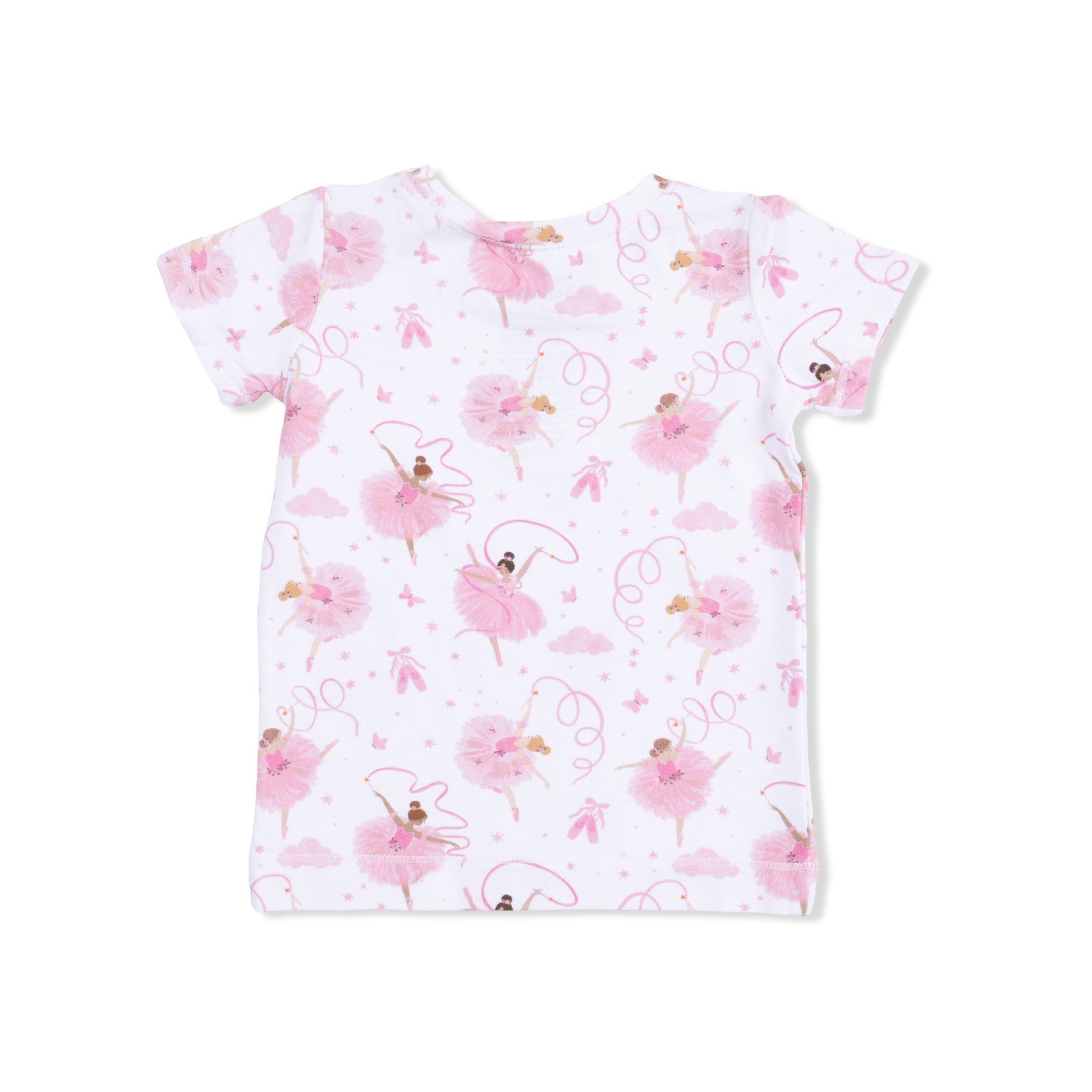 Ribbon Ballerinas - Short Sleeve Loungewear Set - Hello Baby Apparel