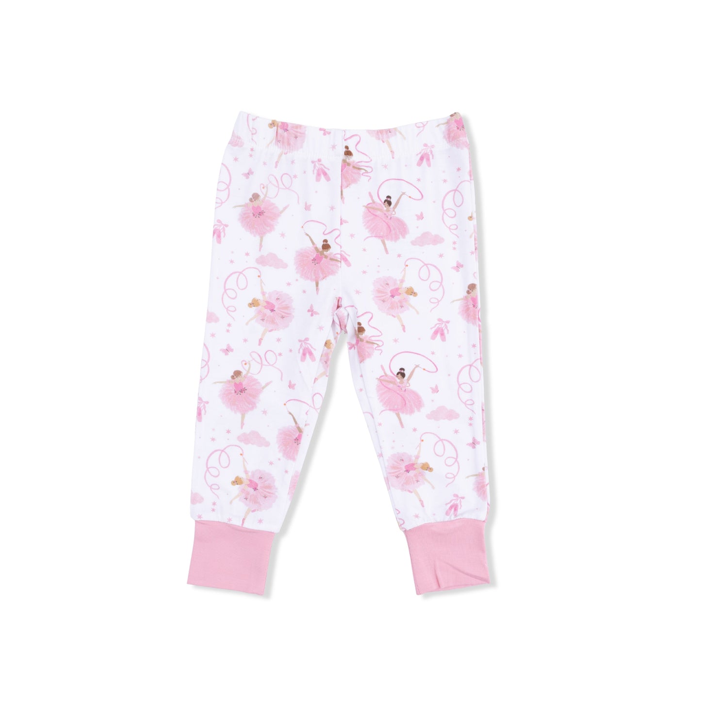 Ribbon Ballerinas - Short Sleeve Loungewear Set - Hello Baby Apparel