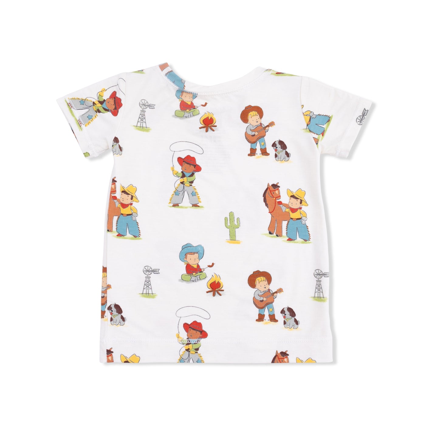 Vintage Cowboys - Short Sleeve Loungewear Set - Hello Baby Apparel