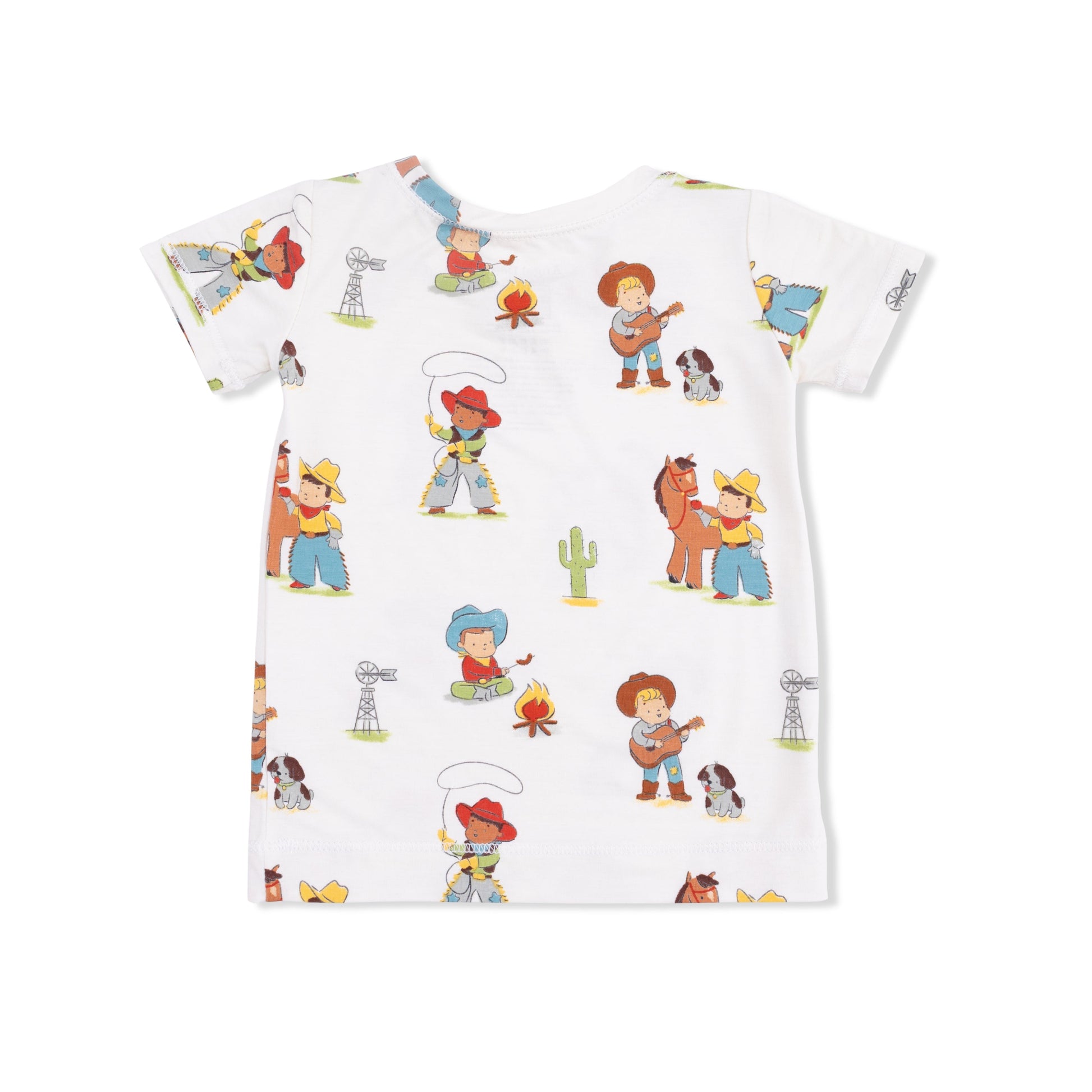 Vintage Cowboys - Short Sleeve Loungewear Set - Hello Baby Apparel