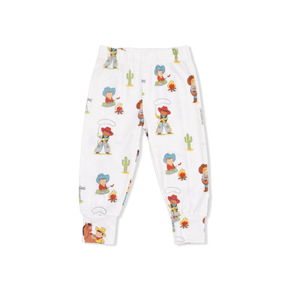Vintage Cowboys - Short Sleeve Loungewear Set - Hello Baby Apparel
