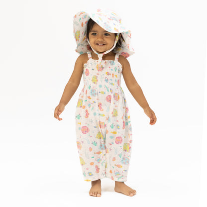 Sunny Coral Reef Fish - Smocked Romper - Hello Baby Apparel