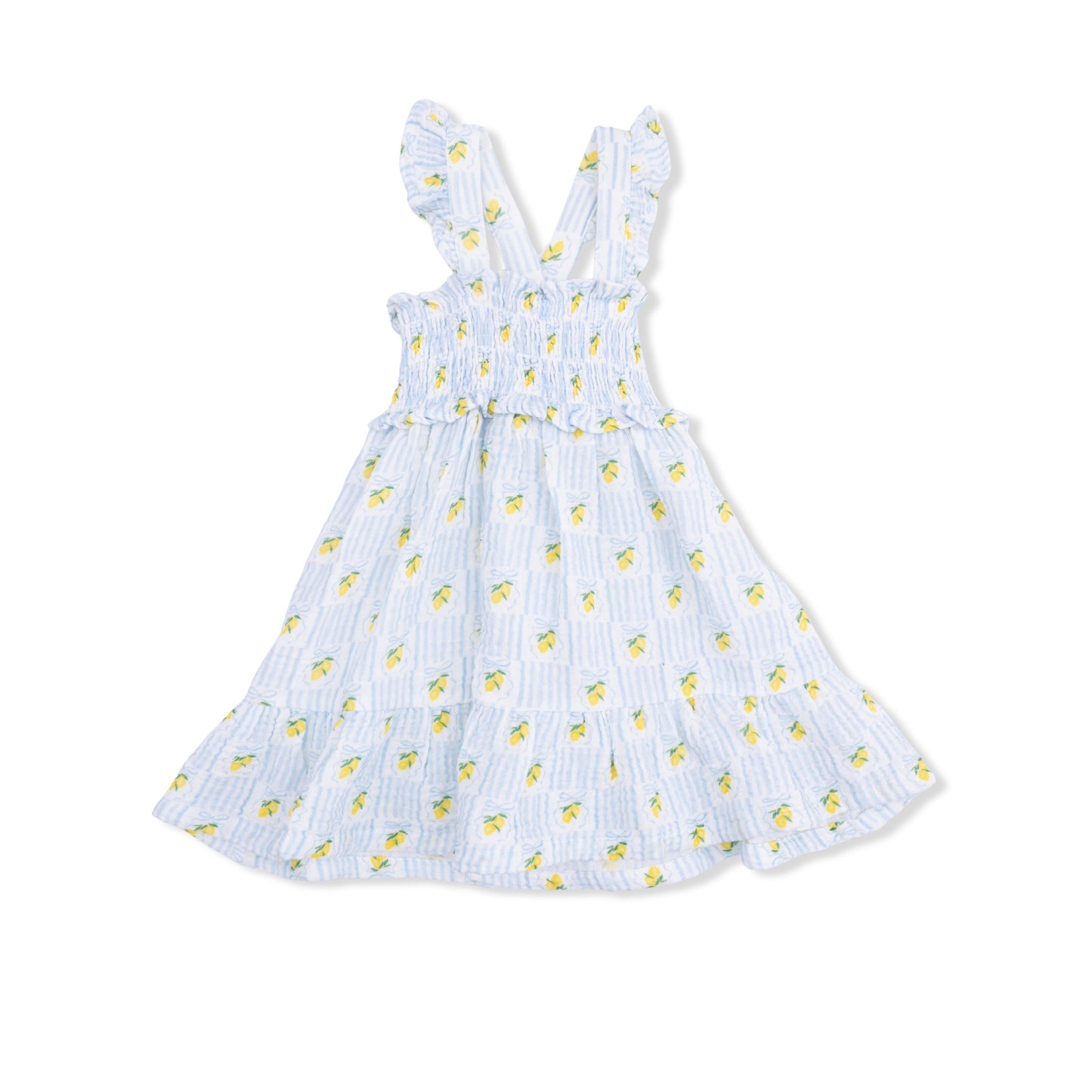 Lovely Lemons - Smocked Ruffle Sundress with Bloomer - Hello Baby Apparel
