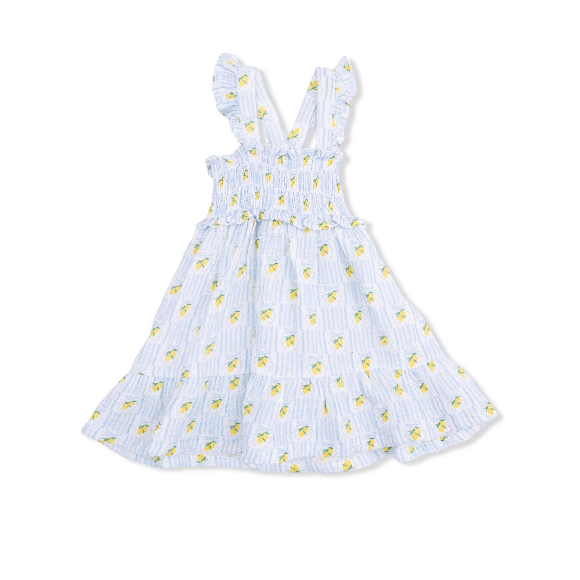 Lovely Lemons - Smocked Ruffle Sundress with Bloomer - Hello Baby Apparel