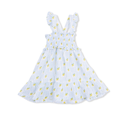 Lovely Lemons - Smocked Ruffle Sundress with Bloomer - Hello Baby Apparel