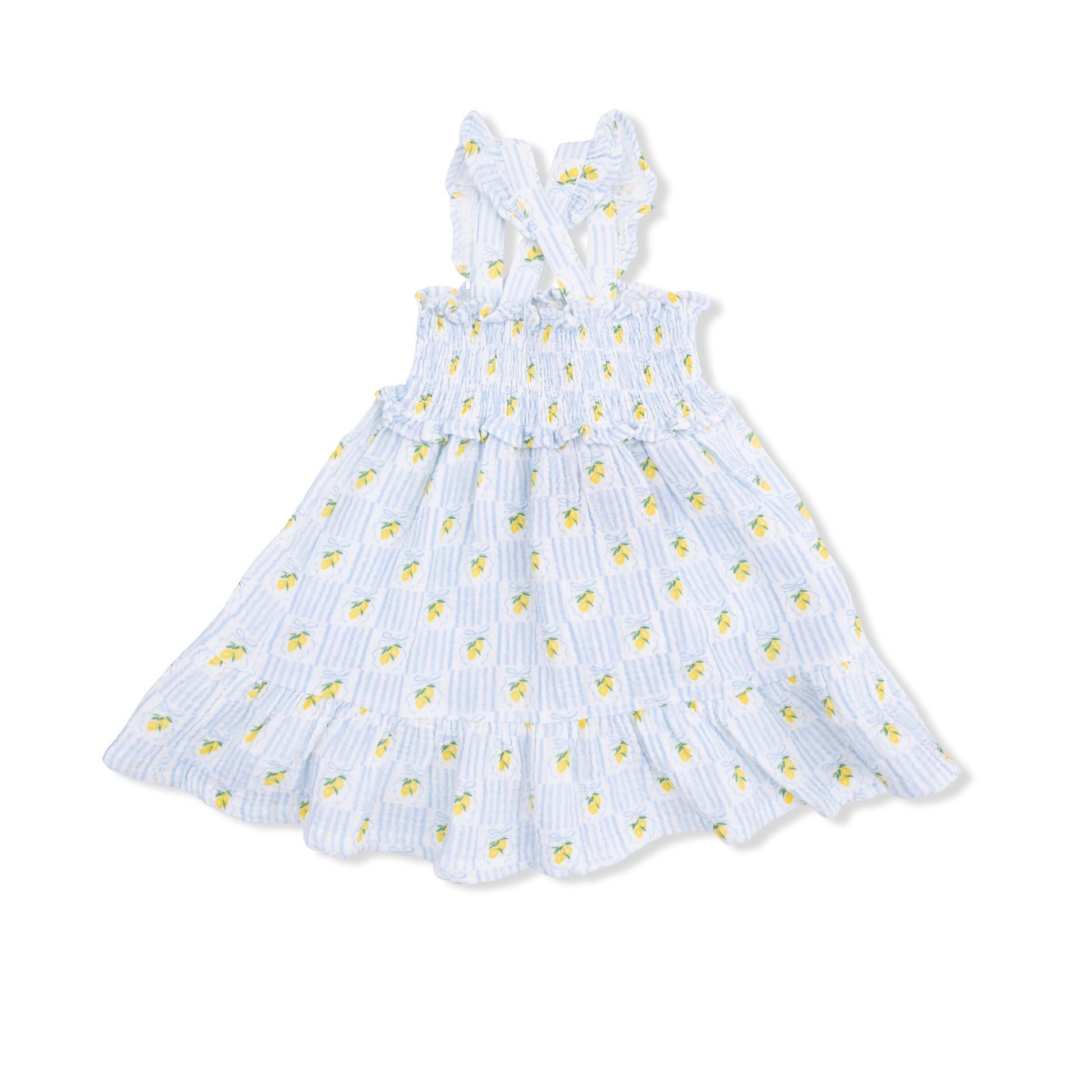 Lovely Lemons - Smocked Ruffle Sundress with Bloomer - Hello Baby Apparel