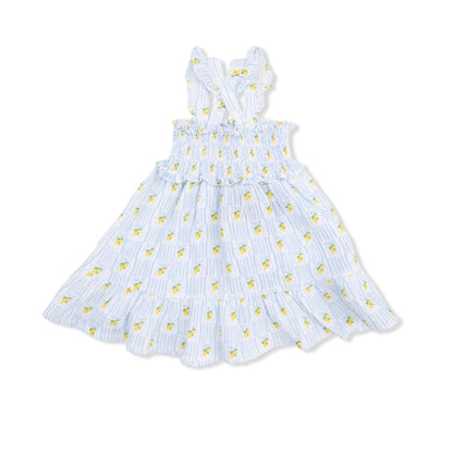 Lovely Lemons - Smocked Ruffle Sundress with Bloomer - Hello Baby Apparel