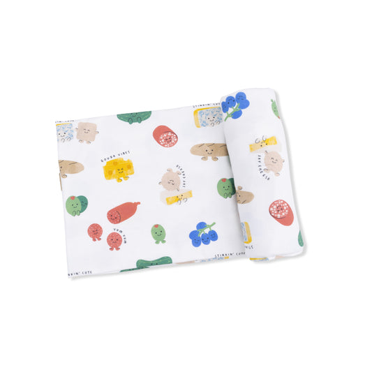 Charcuterie Cuties - Swaddle Blanket - Hello Baby Apparel