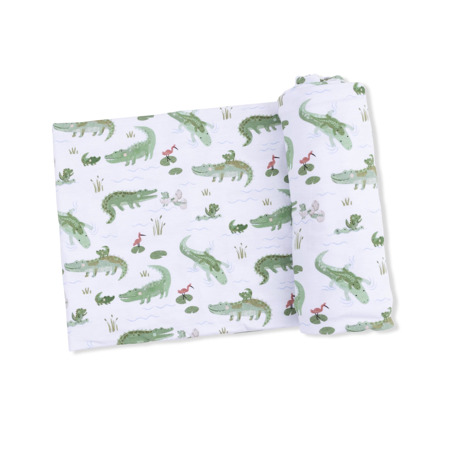 Crayon Alligators - Swaddle Blanket - Hello Baby Apparel
