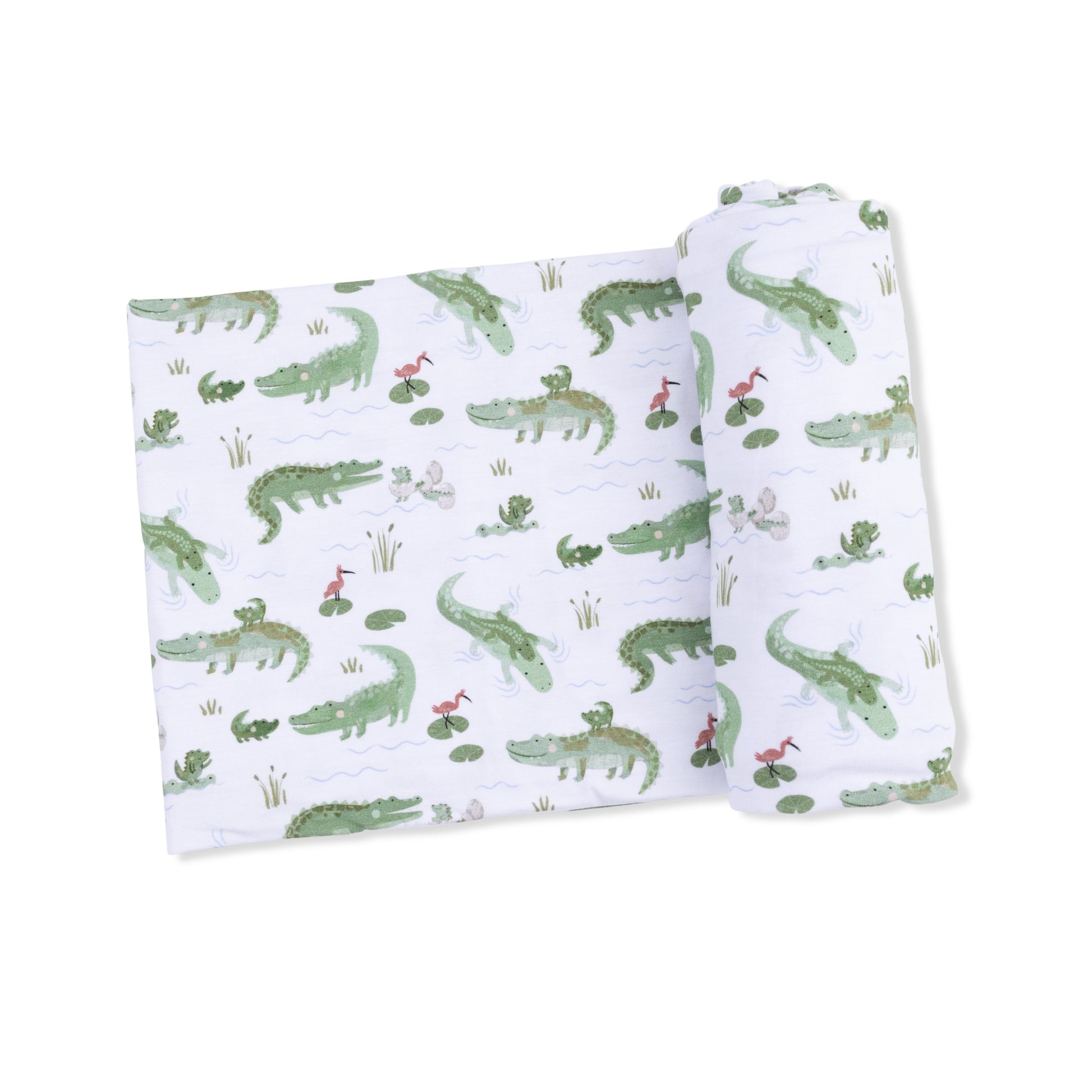 Crayon Alligators - Swaddle Blanket - Hello Baby Apparel