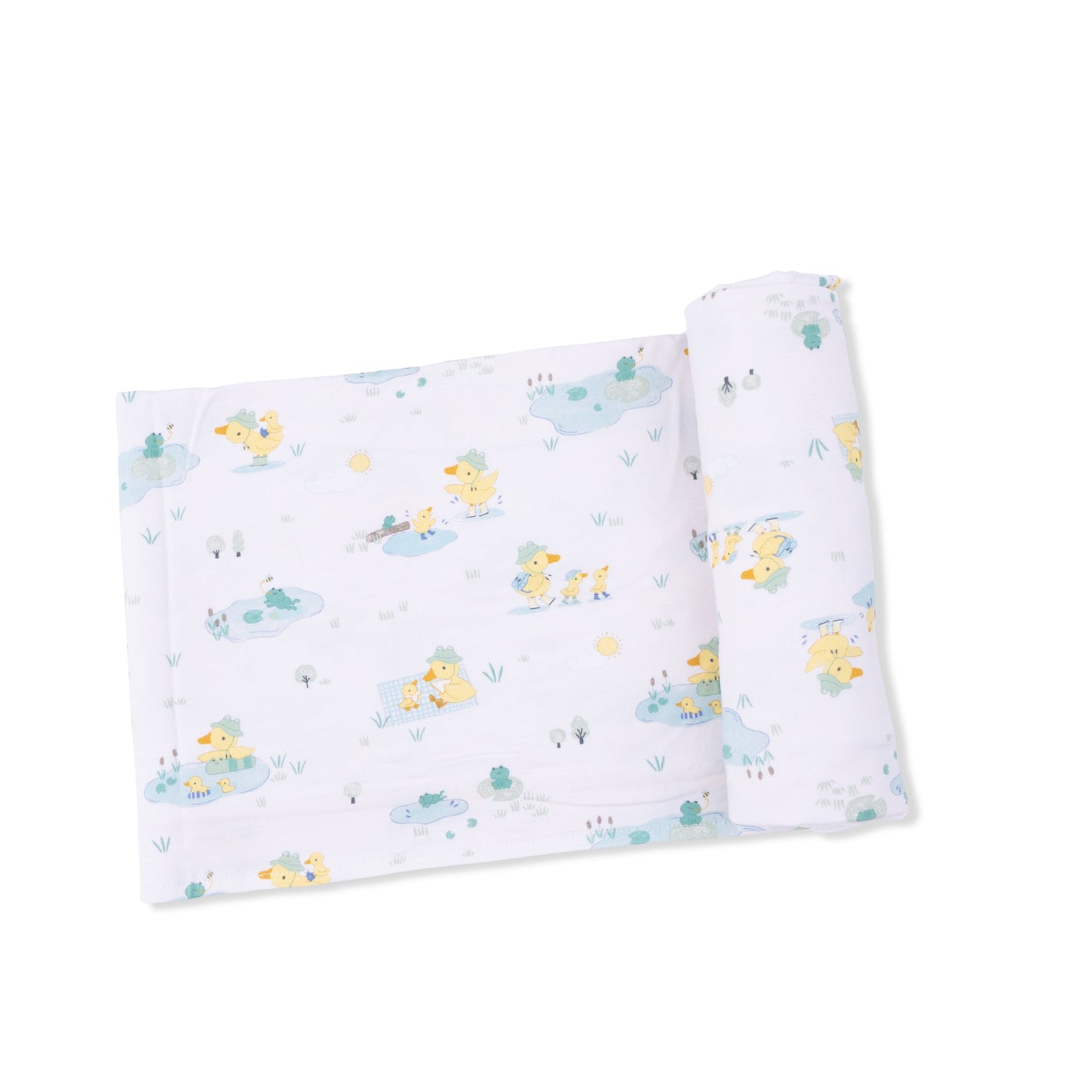 Frog and Duck Pond - Swaddle Blanket - Hello Baby Apparel