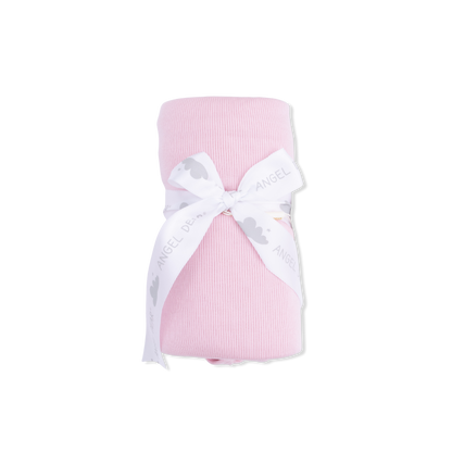 Solid Romance Rose Rib - Swaddle Blanket - Hello Baby Apparel