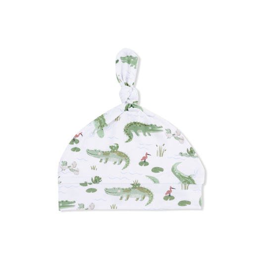 Crayon Alligators - Knotted Hat - Hello Baby Apparel