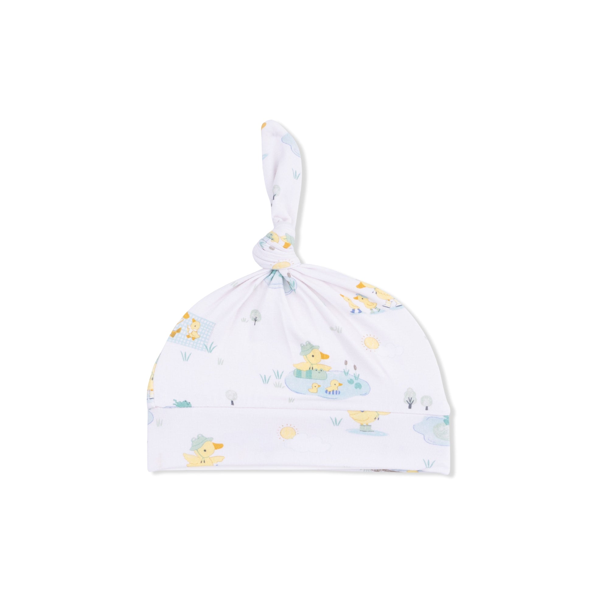 Frog and Duck Pond - Knotted Hat - Hello Baby Apparel