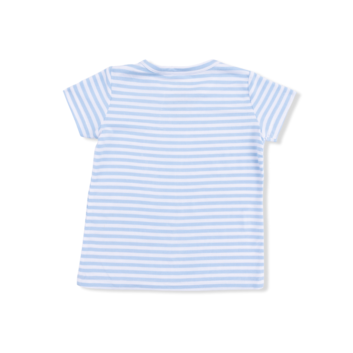 Bubbly Sailboat Stripe - Crew Neck Tee with Cargo Short - Hello Baby Apparel