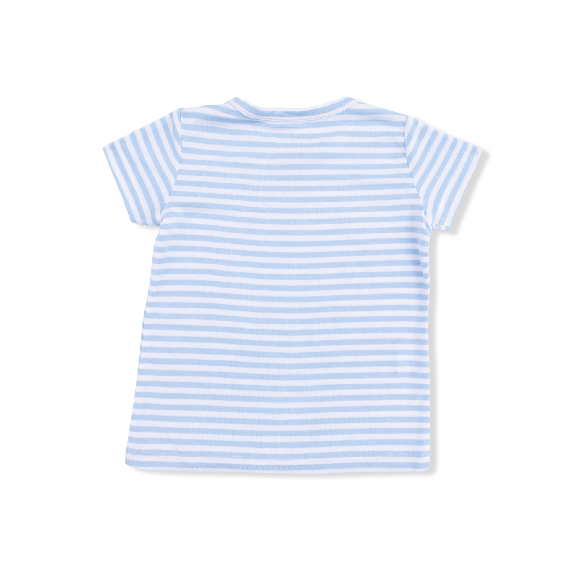 Bubbly Sailboat Stripe - Crew Neck Tee with Cargo Short - Hello Baby Apparel