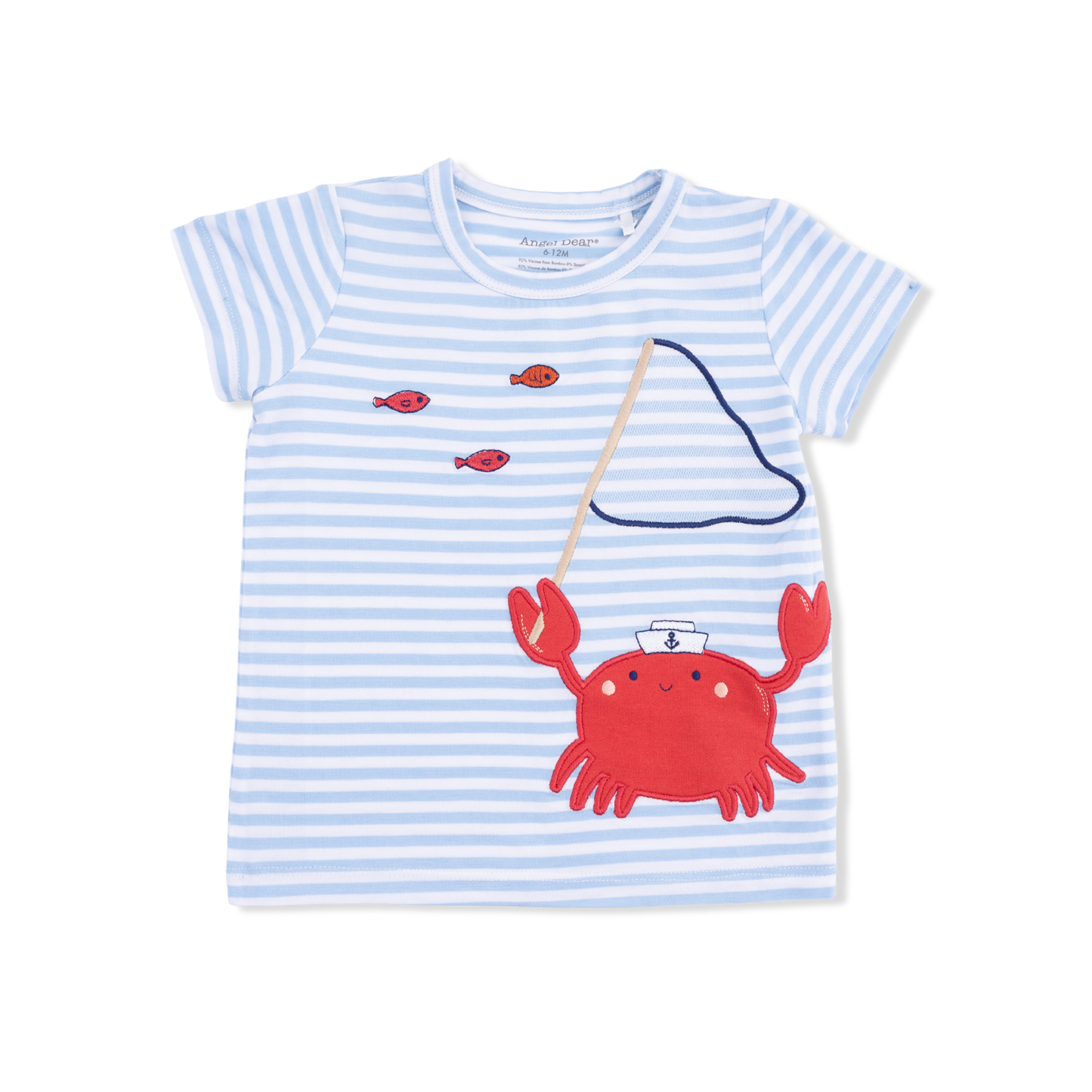 Sailor Sea Creatures Appliques - Crew Neck Tee with Cargo Short - Hello Baby Apparel